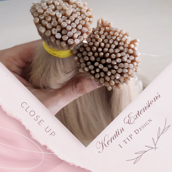 Blonde European Silky Straight Hair Extensions Keratin I Tip Hair Extensions 100% Remy Human Hair