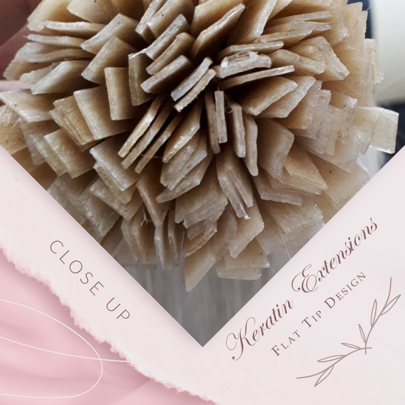 Blonde European Silky Straight Hair Extensions Keratin Flat Tip Hair Extensions 100% Remy Human Hair