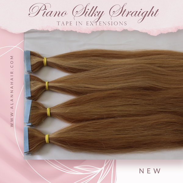 Color Piano Brown 4/6/27 Silky Straight Tape In Extensions 30-50 PC 100% Remy Human Hair