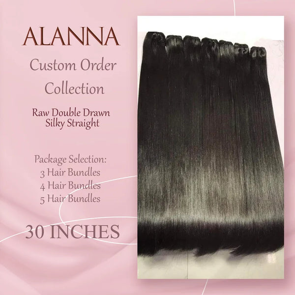Hair Bundles Raw Vietnamese Silky Straight 30 inches 3/5 Hair Bundles