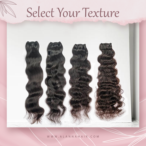 Bundle dei capelli ricci profondi dei capelli del tempio indiano crudo