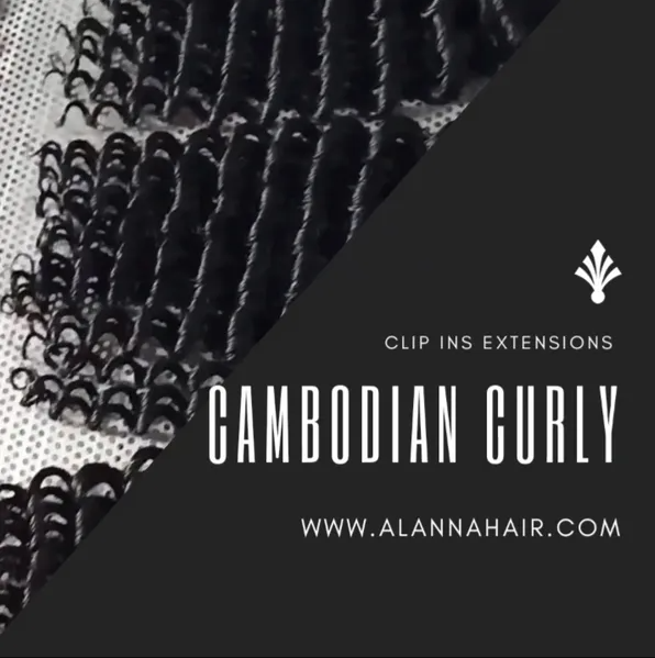 Clip riccia cambogiana nelle estensioni