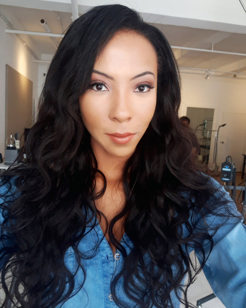Bundle dei capelli della onda naturale della Cambogiana crudo