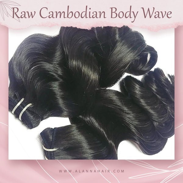 Bundle dei capelli dell'onda del corpo della Cambogiana crudo